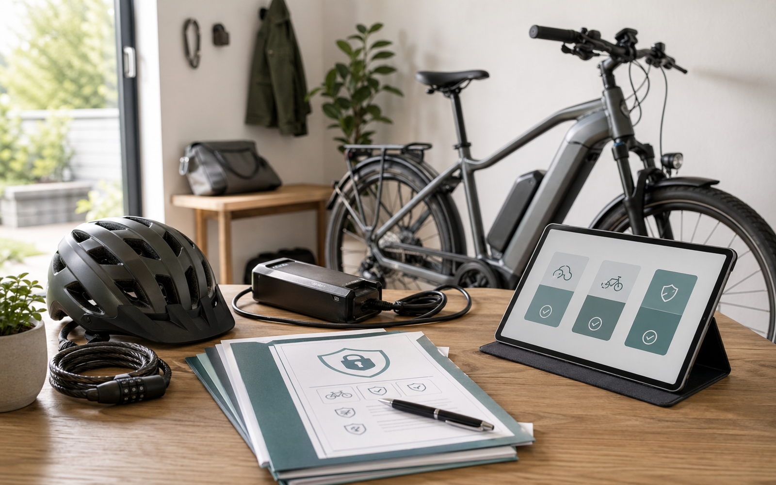 Themenbild für E-Bike Versicherung auf bauherrenhaftpflichtversicherung-rechner.de
